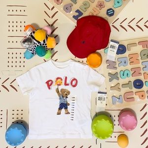 Ralph Lauren Polo T Shirt and Baseball Hat for 1 Year Old